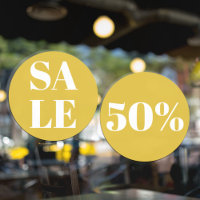 Modern Store Window Sale Yellow