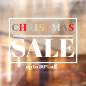 Modern Store Window Weihnachtsverkauf Fensteraufkleber (Blatt 2)