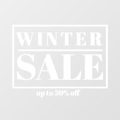 Modern Store Window Winter Sale Fensteraufkleber (Blatt)