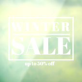 Modern Store Window Winter Sale Fensteraufkleber (Blatt 3)