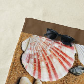 Modern, Strand, Sand, personalisiert Strandtuch (Beispiel)