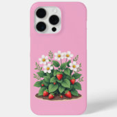 Modern Strawberry Plant iPhone/iPad Case (Rückseite)