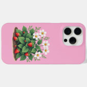 Modern Strawberry Plant iPhone/iPad Case (Rückseite (Horizontal))