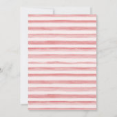 Modern Strawberry Sweet Berry Erster Geburtstag Einladung (Rückseite)