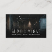 Modern Strength Training Fitness Coach Personal Visitenkarte (Vorderseite)