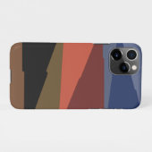 Modern Strip Farbiges Regenbogendreieck iPhone Hülle (Rückseite (Horizontal))
