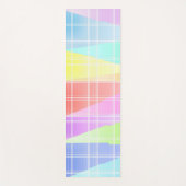 Modern Strip Farbiges Regenbogendreieck Yogamatte (Vorderseite)