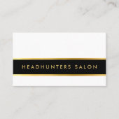 MODERN STRIP Skinnband, einfach schwarzes Gold Visitenkarte (Vorderseite)