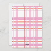 Modern Strip Weihnachten Kariertes Foto (Rückseite)