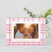 Modern Strip Weihnachten Kariertes Foto (Stehend Vorderseite)