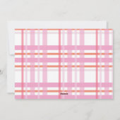 Modern Strip Weihnachten Kariertes Foto (Rückseite)