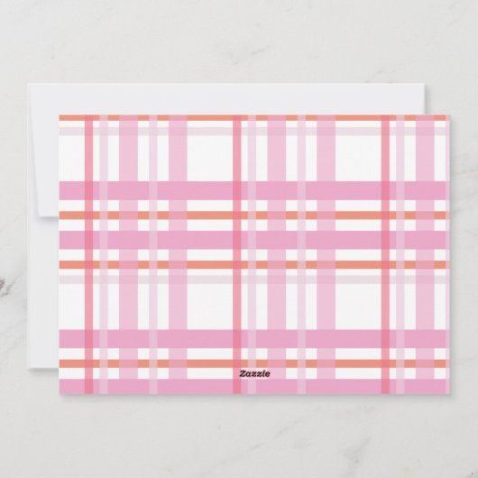 Modern Strip Weihnachten Kariertes Foto (Rückseite)