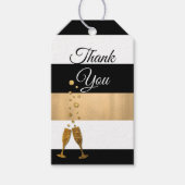 Modern Stripe Wedding Vielen Dank für Ihr Interess Geschenkanhänger (Vorderseite)