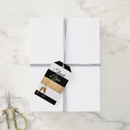 Modern Stripe Wedding Vielen Dank für Ihr Interess Geschenkanhänger
