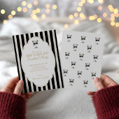 Modern Striped New Year's Eve Party Invitation Einladung