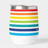 MODERN STRIPED PATTERN stilvolle Regenbogen farben (Rechts)