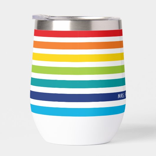 MODERN STRIPED PATTERN stilvolle Regenbogen farben (Rechts)