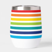 MODERN STRIPED PATTERN stilvolle Regenbogen farben (Rückseite)