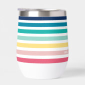 MODERN STRIPED PATTERN Stilvolle Regenbogenpastel (Rechts)