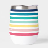 MODERN STRIPED PATTERN Stilvolle Regenbogenpastel (Links)