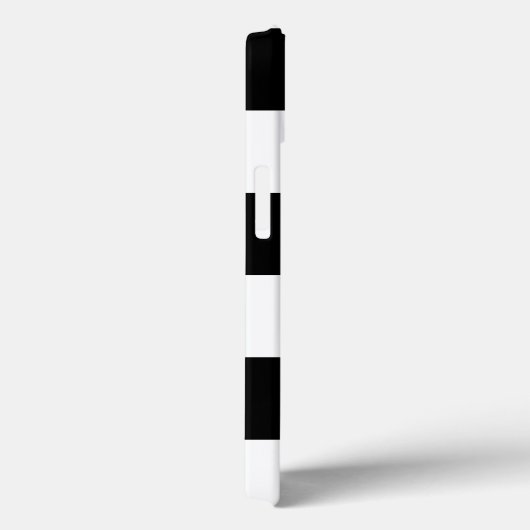 Modern stripes name monogram black and white ipad Case-Mate iPhone hülle (Rückseite / Rechts)