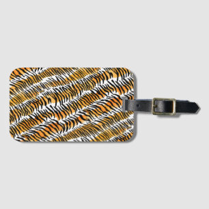 Modern Strippenfelle Tigerfelle Print Wildtiere Gepäckanhänger
