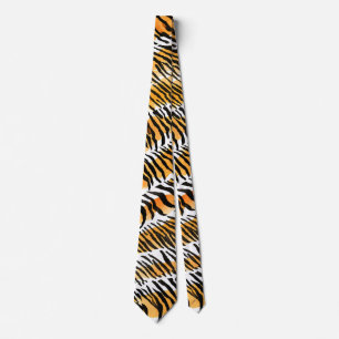 Modern Strippenfelle Tigerfelle Print Wildtiere Krawatte