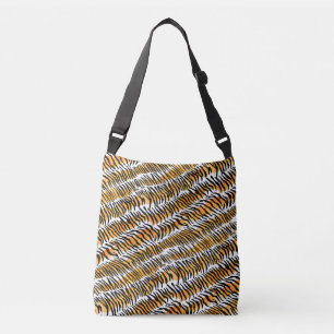 Modern Strippenfelle Tigerfelle Print Wildtiere Tragetaschen Mit Langen Trägern