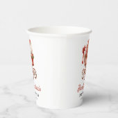 Modern Stroller Merry Little Christmas Baby Dusche Pappbecher (Rechts)