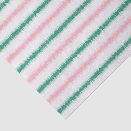 Modern strukturierte, rosa grüne Wippchen Seidenpapier (Ausschnitt)