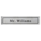 Modern style desk decoration, Office warming gift Namensplakette (Vorderseite)