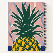 Modern Style Pineapple Personalized Recipe Book Notizblock (Rückseite)