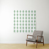 Modern Style Tapestry with Geometric Diamond Print Wandteppich (Beispiel)