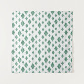 Modern Style Tapestry with Geometric Diamond Print Wandteppich (Vorderseite)