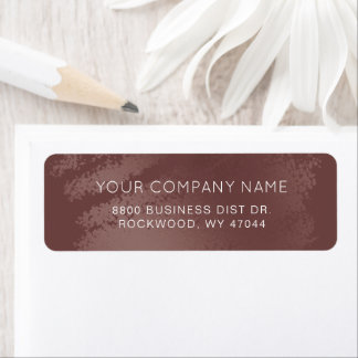 Modern Stylish Bronze Business Return Address