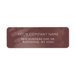 Modern Stylish Bronze Business Return Address