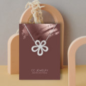 Modern Stylish Bronze Jewelry Earring Display Visitenkarte