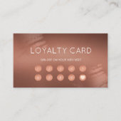 Modern Stylish Bronze Logo Customer Loyalty Visitenkarte (Vorderseite)
