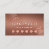 Modern Stylish Bronze Logo Customer Loyalty Visitenkarte (Vorderseite)