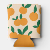 Modern Stylish Citrus Fruit Oranges Pattern Dosenkühler (Rückseite)