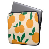 Modern Stylish Citrus Fruit Oranges Pattern Laptopschutzhülle (Vorderseite Links)