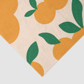 Modern Stylish Citrus Fruit Oranges Pattern Seidenpapier (Ausschnitt)