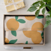 Modern Stylish Citrus Fruit Oranges Pattern Seidenpapier (Geschenk)