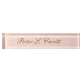 Modern Stylish Custom Name Desk Plate Namensplakette (Vorderseite)