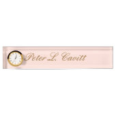 Modern Stylish Custom Name Desk Plate Namensplakette (Vorderseite)