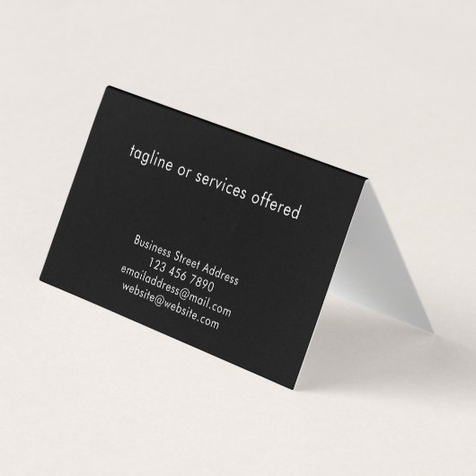 Modern Stylish Custom Text QR Code Technology Visitenkarten (Rückseite)