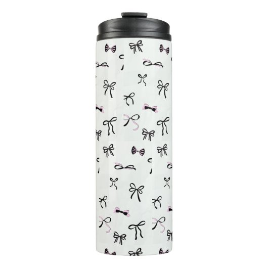MODERN STYLISH CUSTOMIZED YOUR OWN BOW WHITE THERMOSBECHER (Vorderseite)