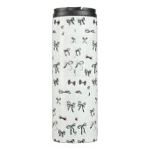 MODERN STYLISH CUSTOMIZED YOUR OWN BOW WHITE THERMOSBECHER (Rückseite)