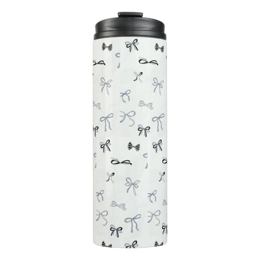 MODERN STYLISH CUSTOMIZED YOUR OWN BOW WHITE THERMOSBECHER (Vorderseite)