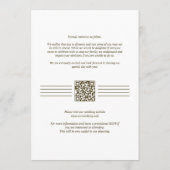 Modern Stylish Editorial  MR & MRS Photo Wedding  Save The Date (Rückseite)